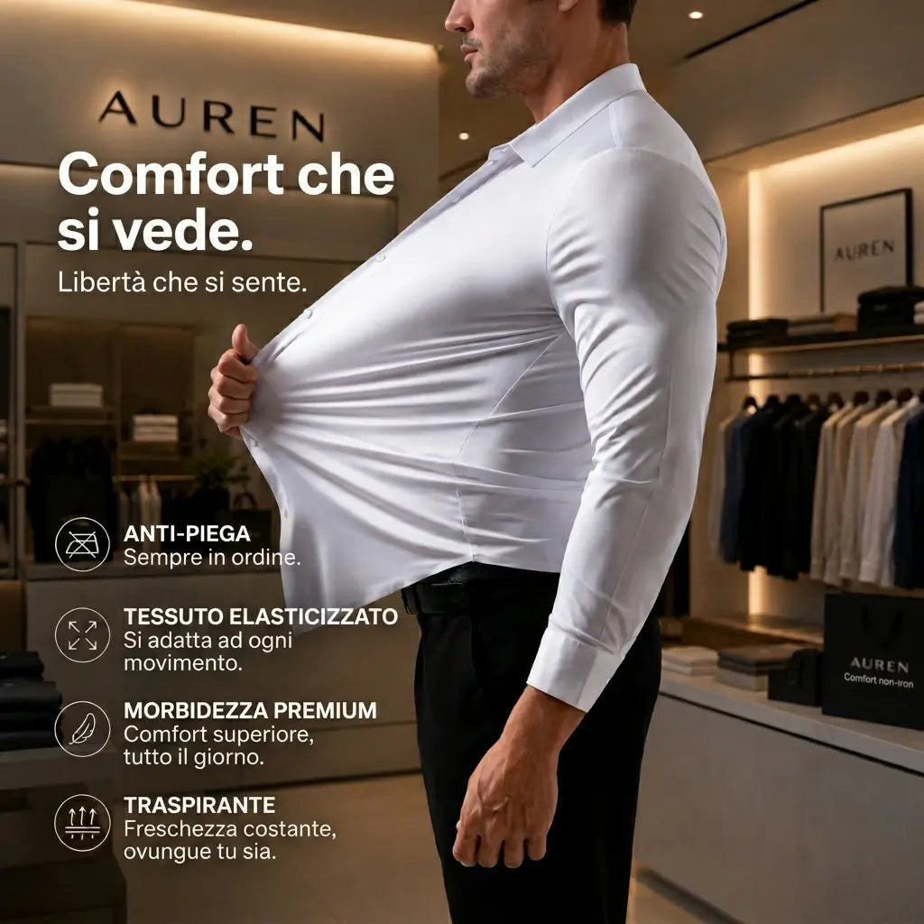 AUREN - Camicia Dinamica Elasticizzata